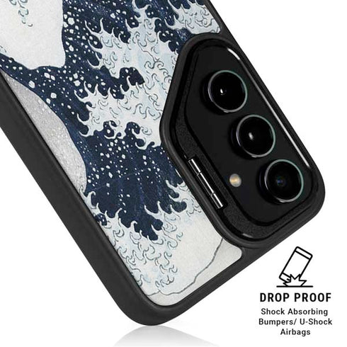 The Great Wave off Kanagawa by Hokusai Galaxy S24 Kickstand Case